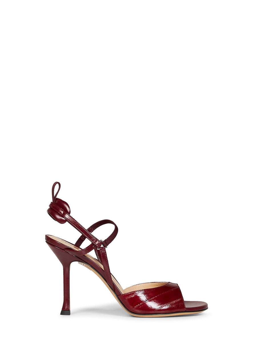 Sandals Very Colibrì Burgundy Calf Leather