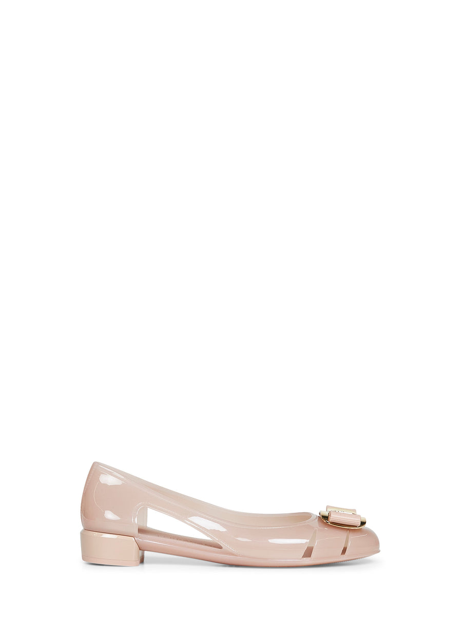 Ballet Flats Nara Jelly Dusty Pink Rubber Ballerina Shoes