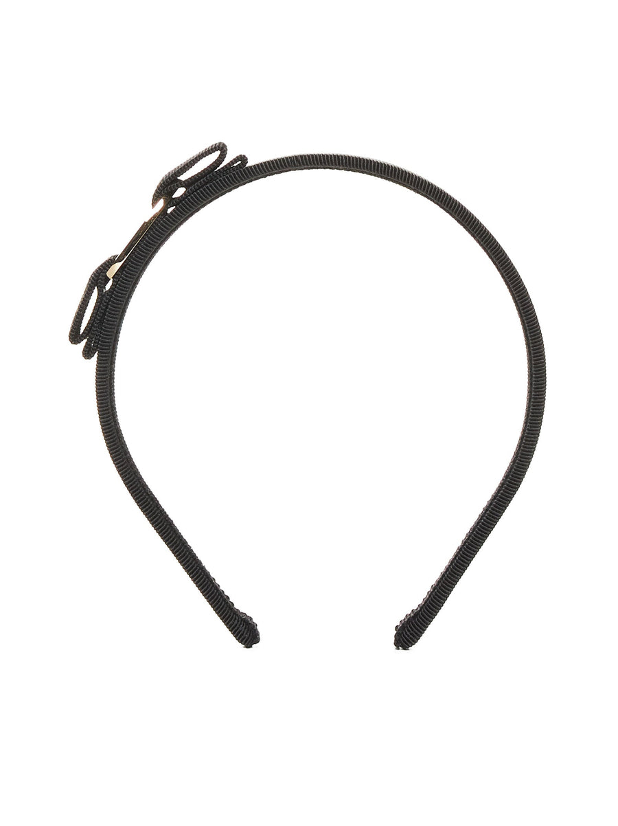 Headband Vara Bow Black Cotton Hair Accessories