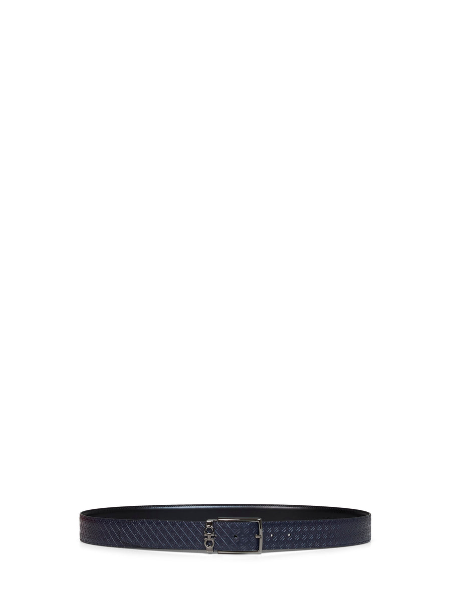 Belt Reversible Leather Midnight Blue-Black Calf