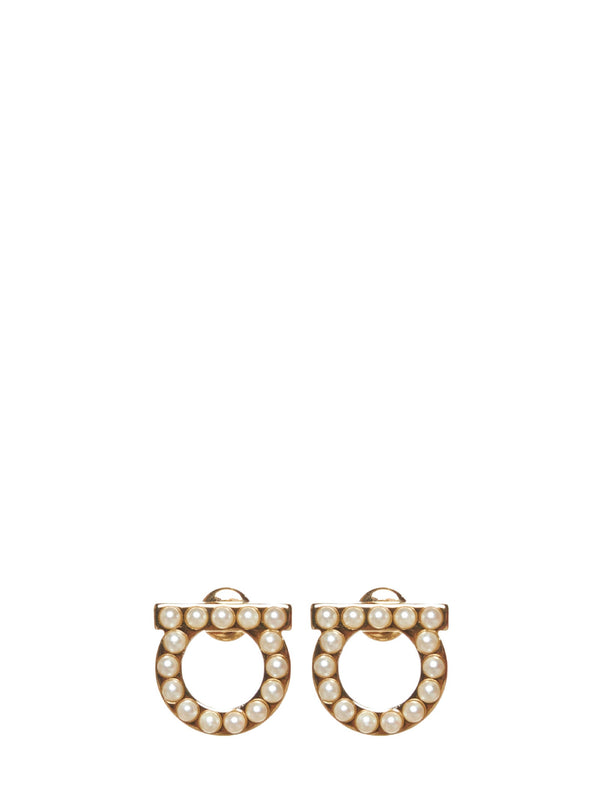 Stud Earrings Gancini Gold Plexiglass