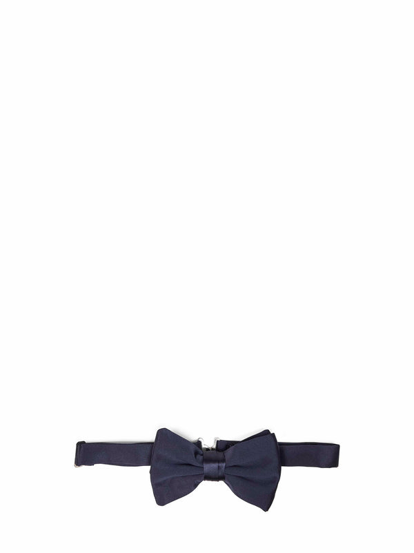 Bow Tie Pre-Tied Silk Midnight Blue Ties &