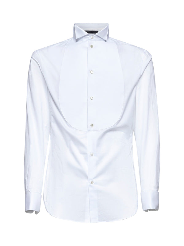 Tuxedo Shirt White Cotton