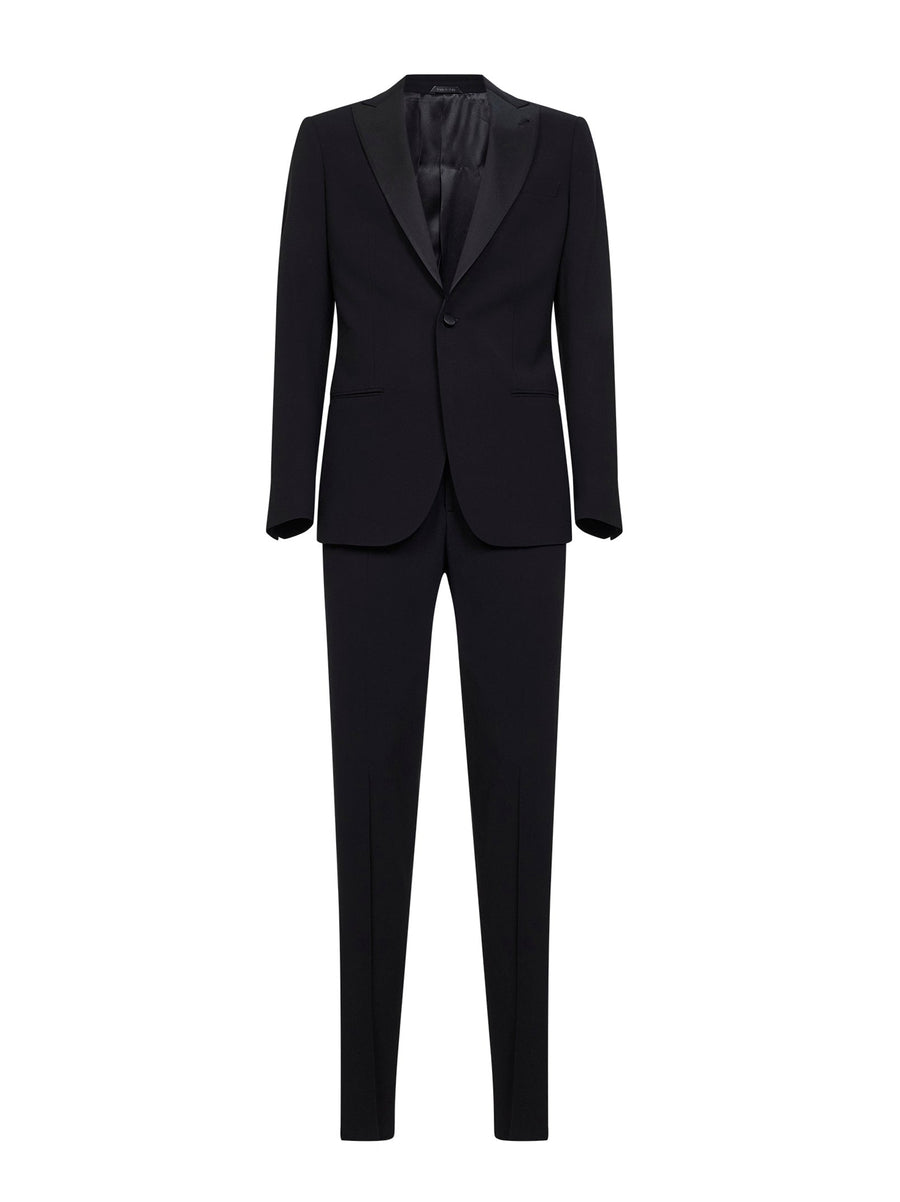 Tuxedo Suit, Virgin Wool, Black Suits