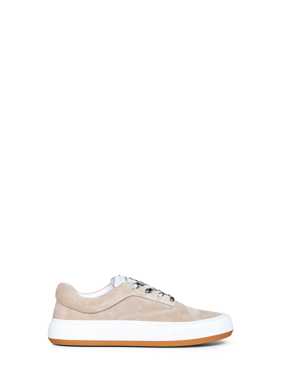 Sneakers New City Beige Suede Lamb Fur Trainers