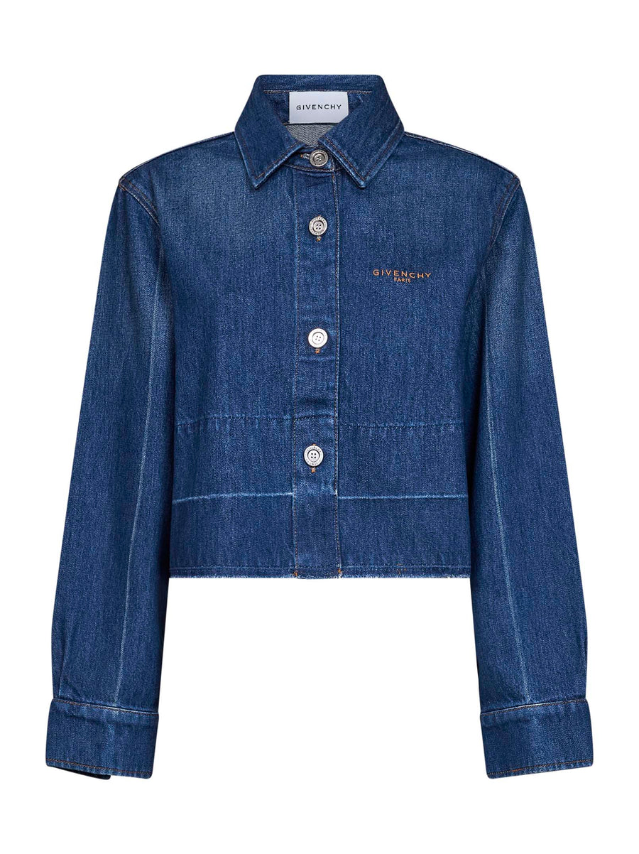 Denim Shirt Blue Cotton