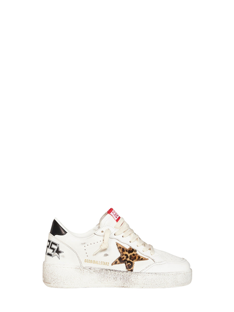 Sneakers Ball Star White Leather Multicolour Calf Trainers