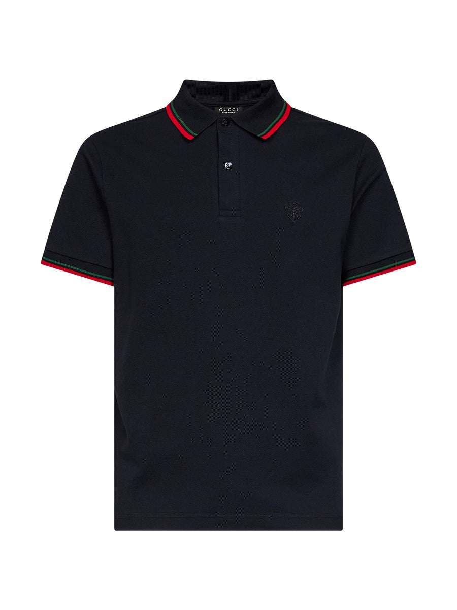 Polo Shirt Cotton Piqué Blue