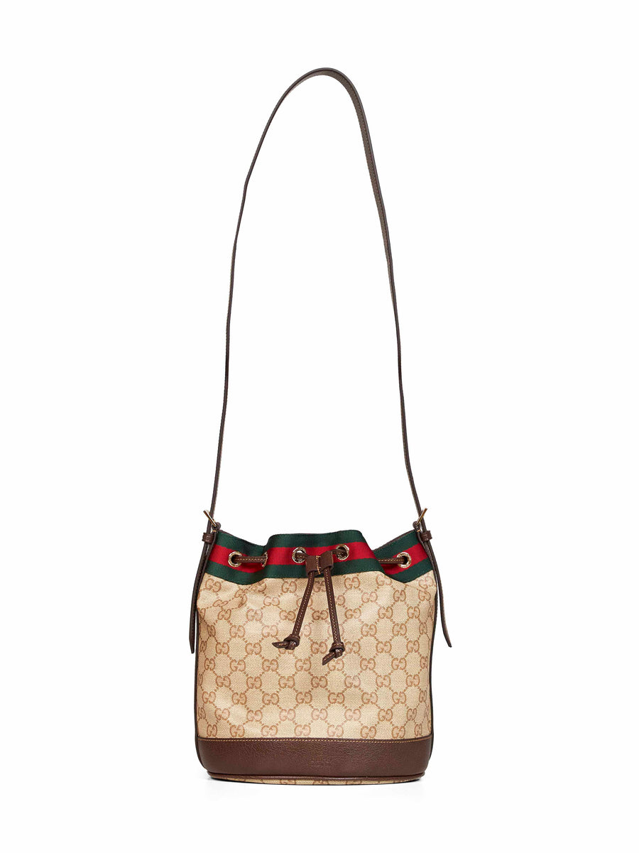 Mini Bucket Bag Venice Beige Cotton Shoulder