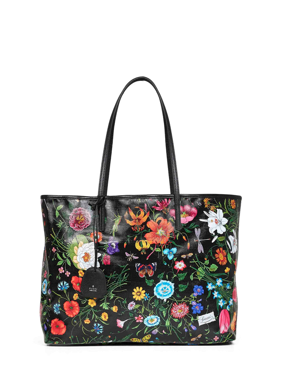 Shopping Bag Tribeca Black Multicolour Cotton Shoulder
