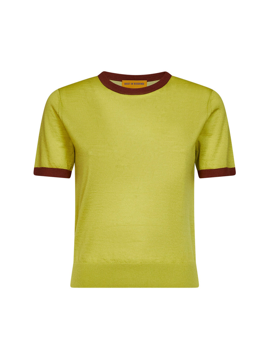 T-Shirt Airy Ringer Green Cashmere T-shirts & Jerseys