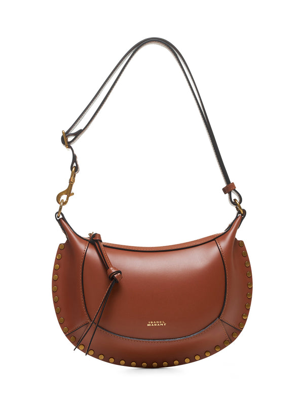 Shoulder Bag Oskan Moon Brown Leather Calf