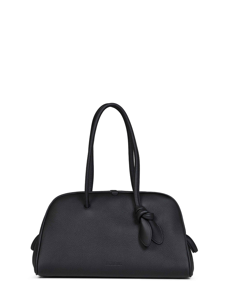 Bowling Bag The Turismo Black Calf Leather Handbags