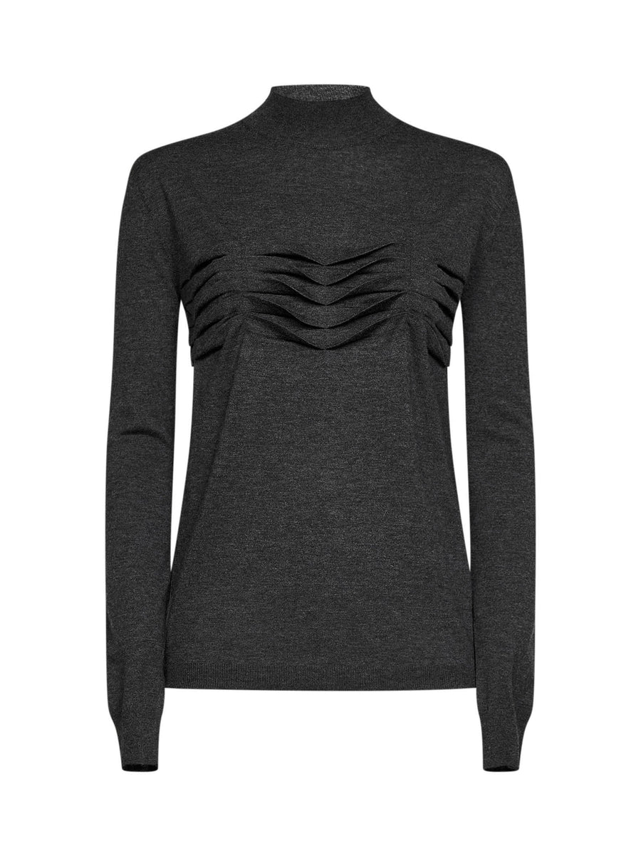 Knit Sweater Anthracite Wool & Cashmere Grey