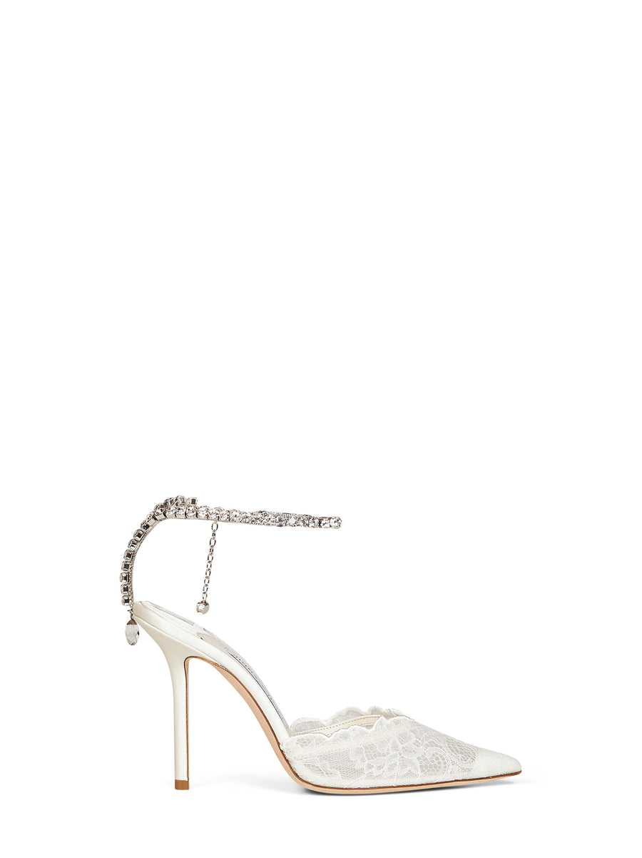 Pumps Saeda 100 Ivory Lace Polyamide