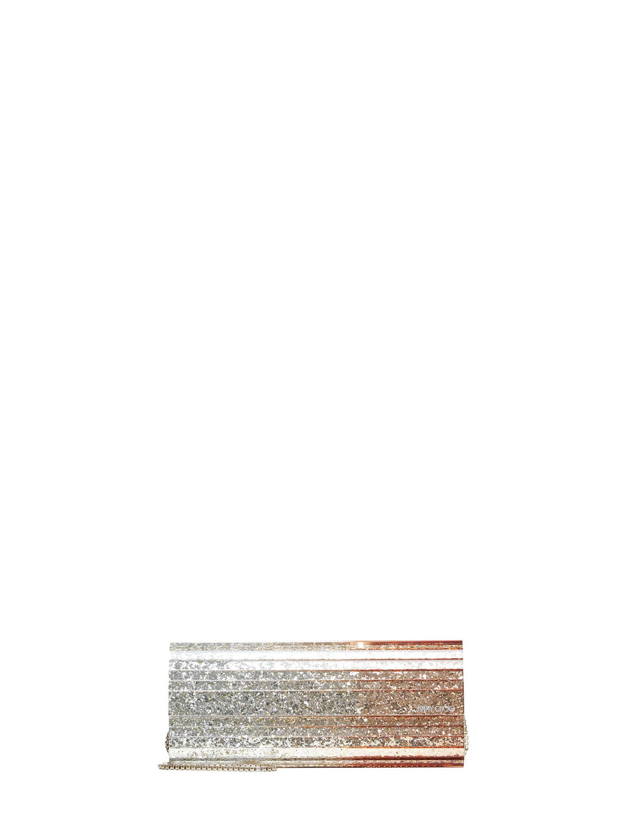 Clutch Sweetie Silver Acrylic Fabric Handbags