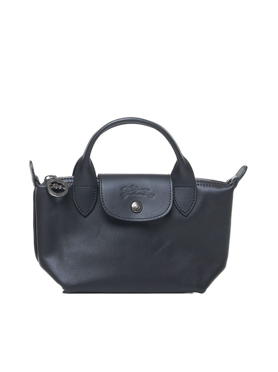 Top Handle Bag Le Pliage Xtra Calf Leather Black Handbags