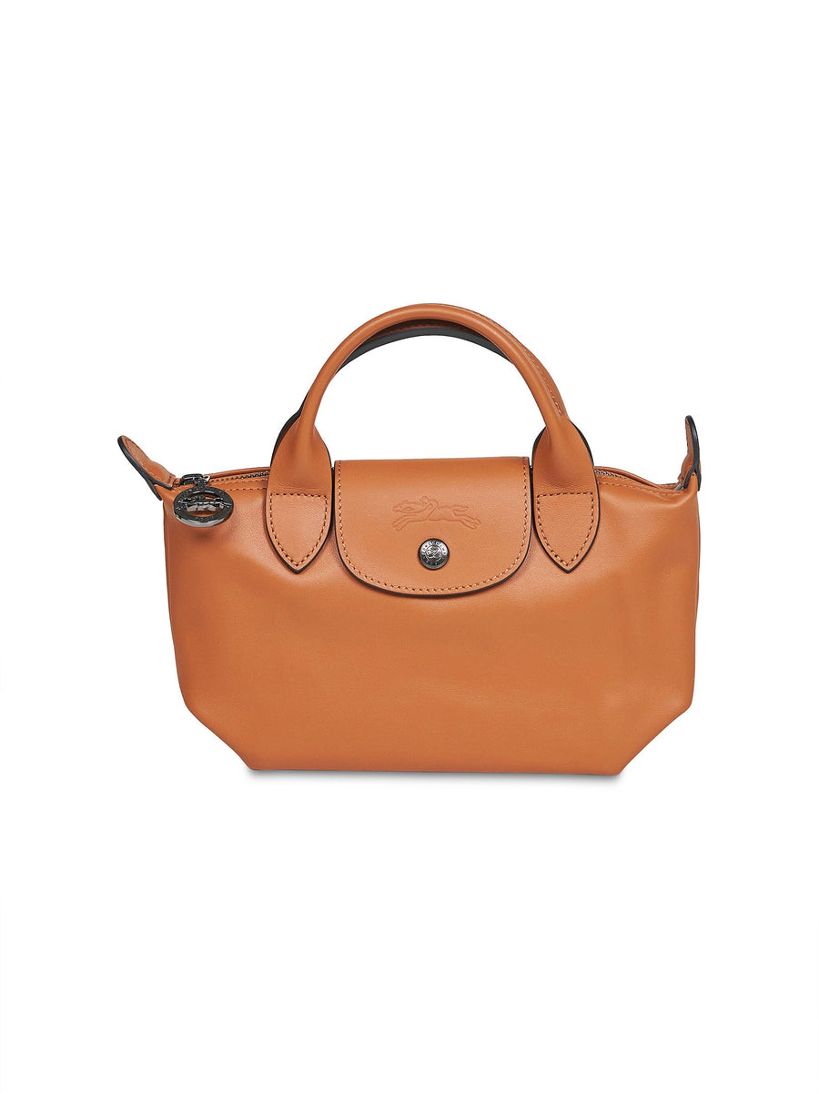 Leather Handbag Le Pliage Xtra Brown Calf Handbags