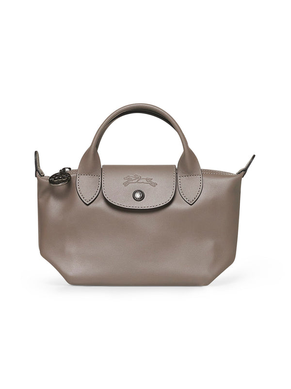 Top Handle Bag Le Pliage Xs Calf Leather Mud Handbags