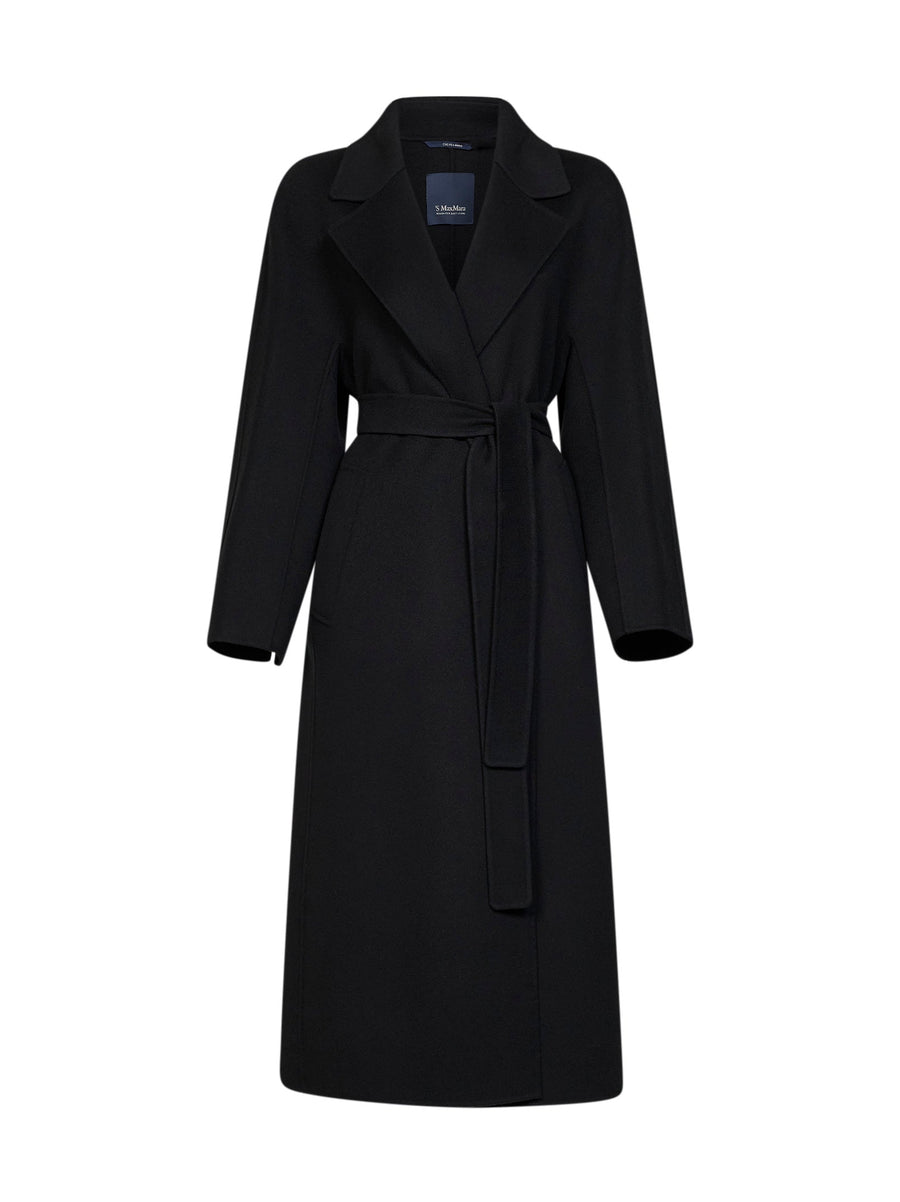 Wrap Coat Smmpenelope Black Virgin Wool