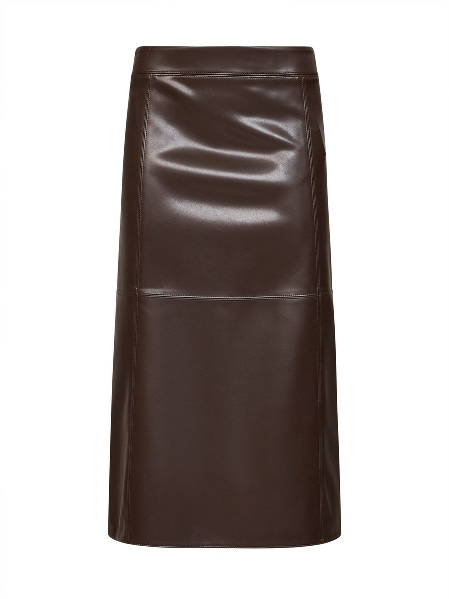 Midi Skirt Smmcrisma Dark Brown Polyester