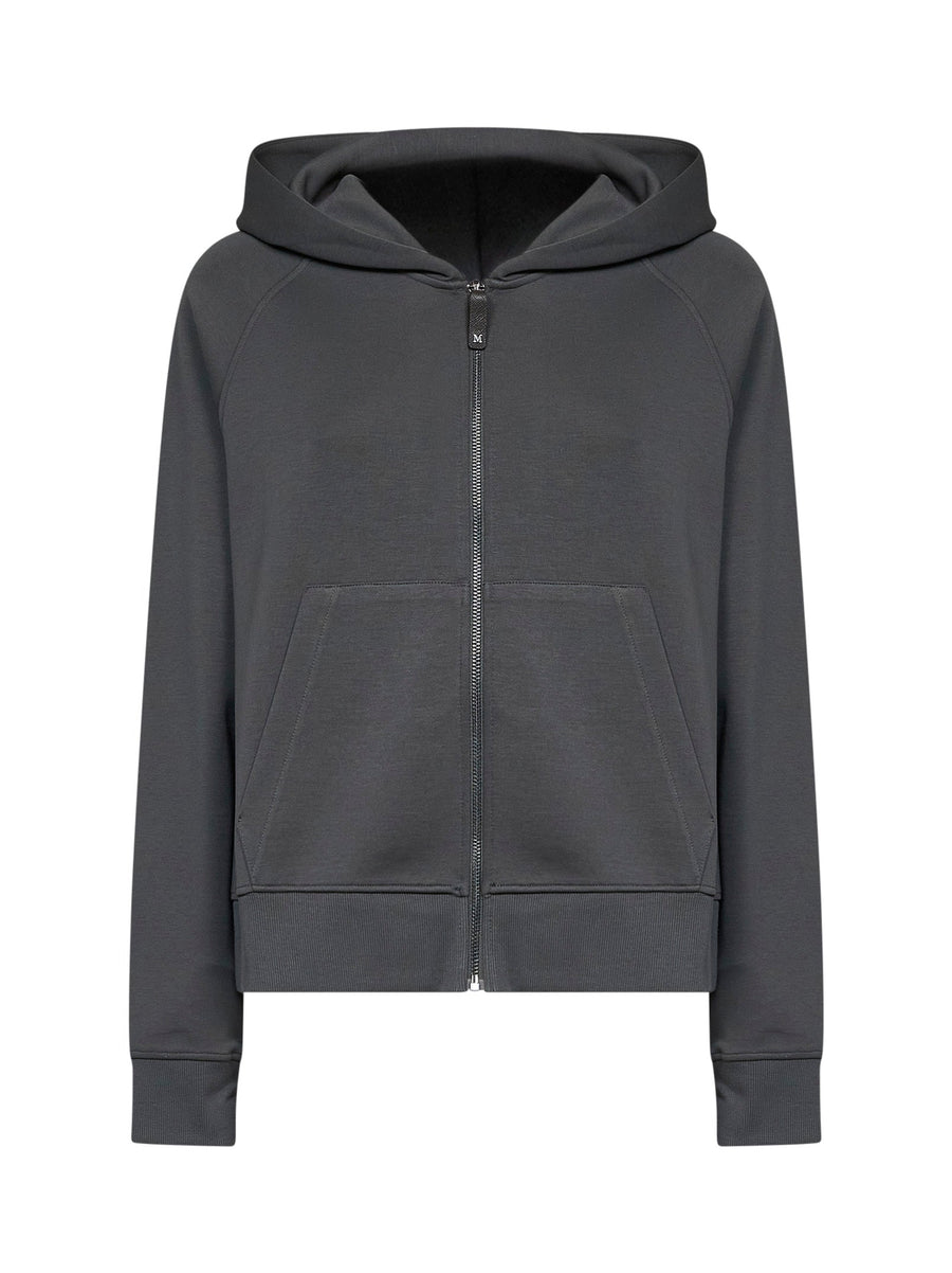 Zip-Up Hoodie Smmmarea Grey Cotton Sweatshirts