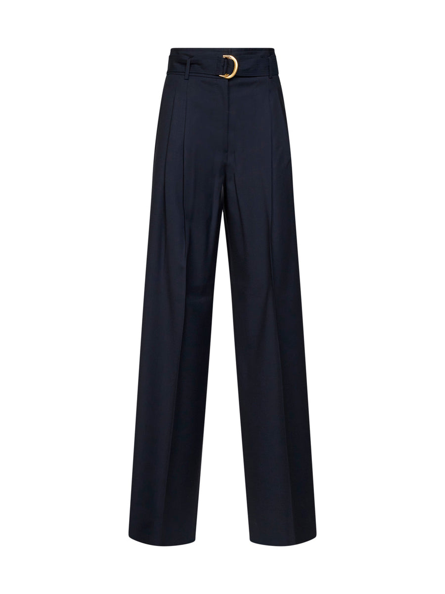 Trousers Mstserio Blue Virgin Wool