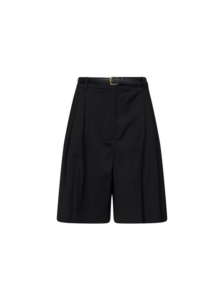 Bermuda Shorts Mstadorno Black Virgin Wool