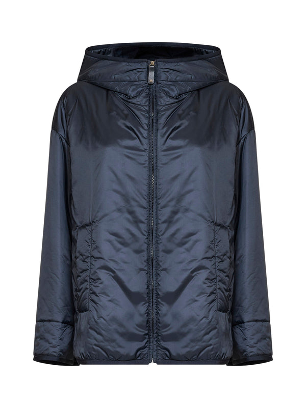 Hooded Puffer Jacket Midnight Blue Polyester