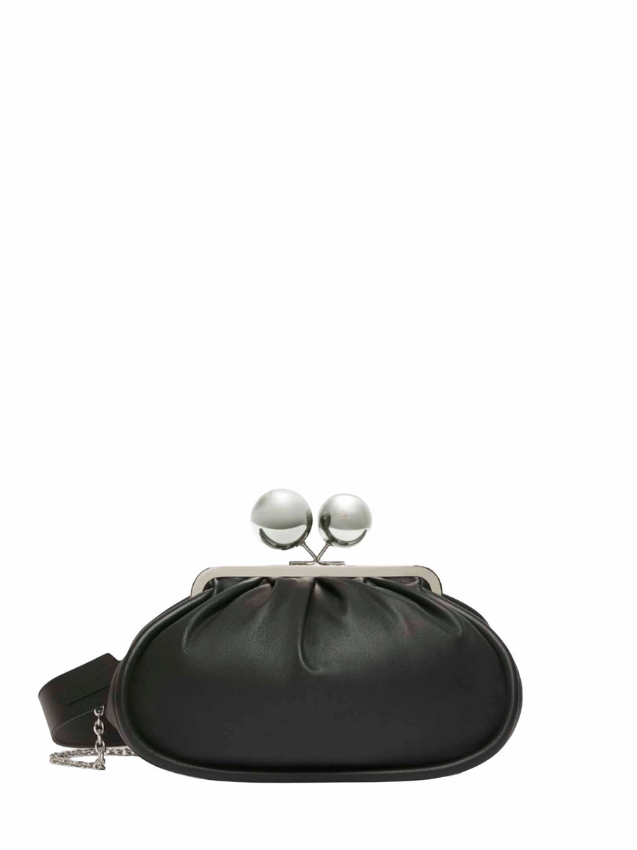 Clutch Bag Milvanew Pasticcino Black Leather Handbags