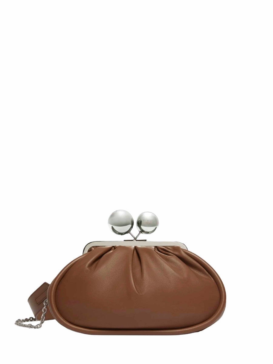 Clutch Bag Pasticcino Milvanew Leather Brown Handbags