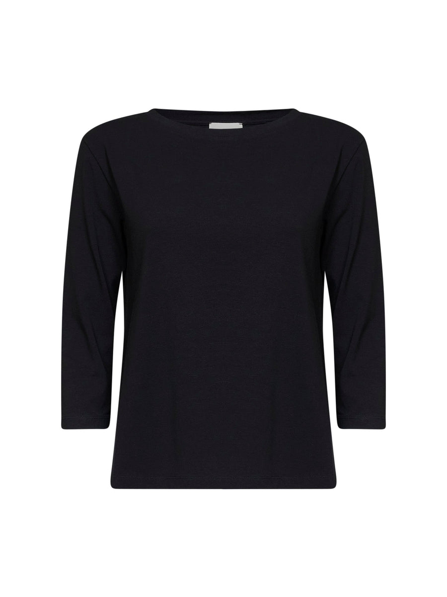 T-Shirt Wkdmultia Black Stretch Jersey Cotton Knitwear