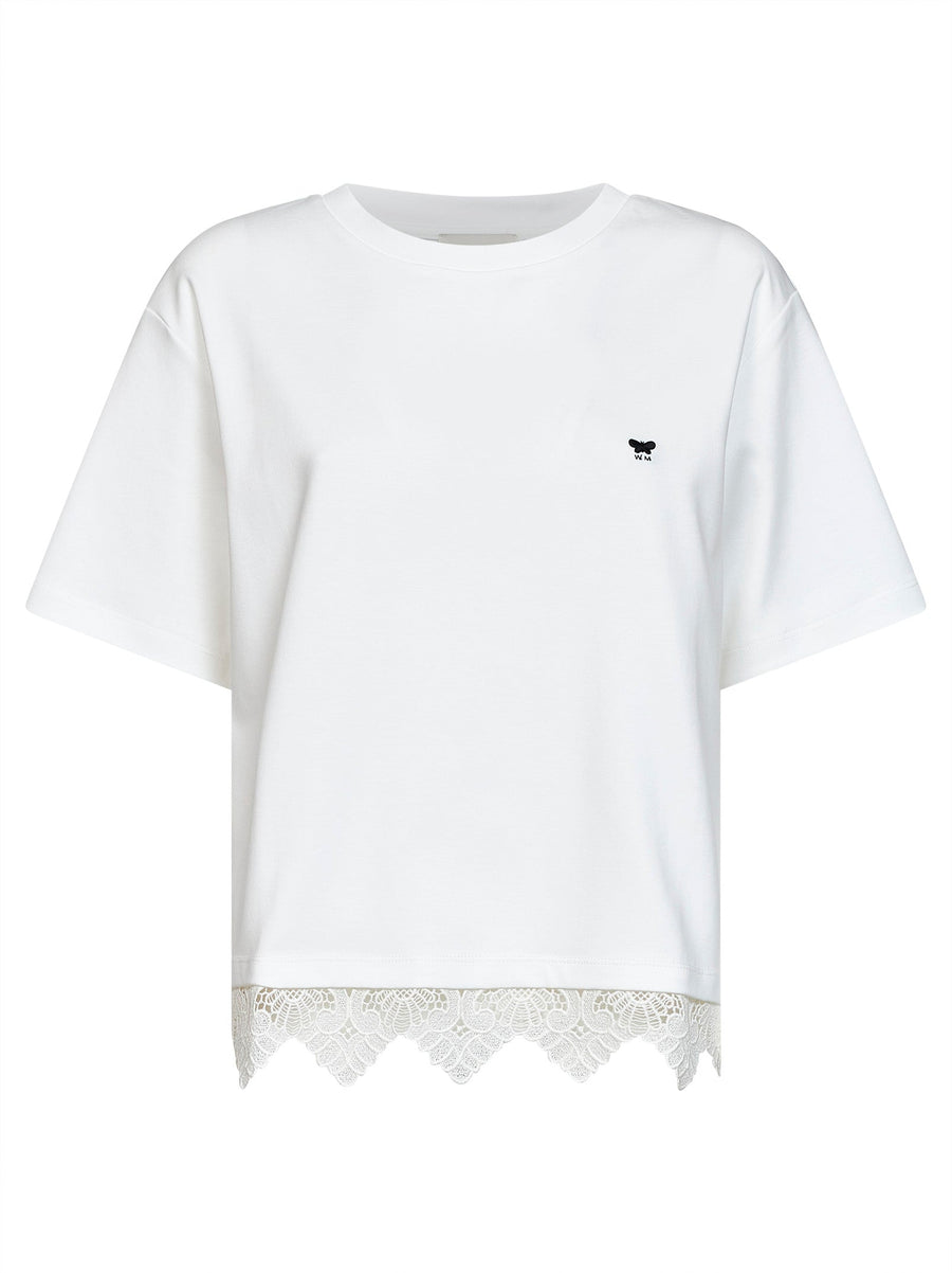 T-Shirt Wkdsala White Jersey Cotton T-shirts & Jerseys