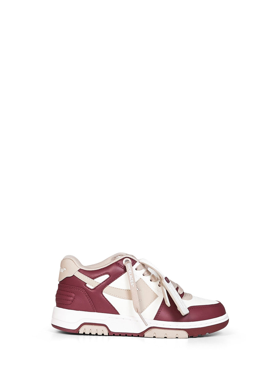 Sneakers Out Of Office Burgundy-Beige Multicolour Bovine Leather (top Grain) Trainers