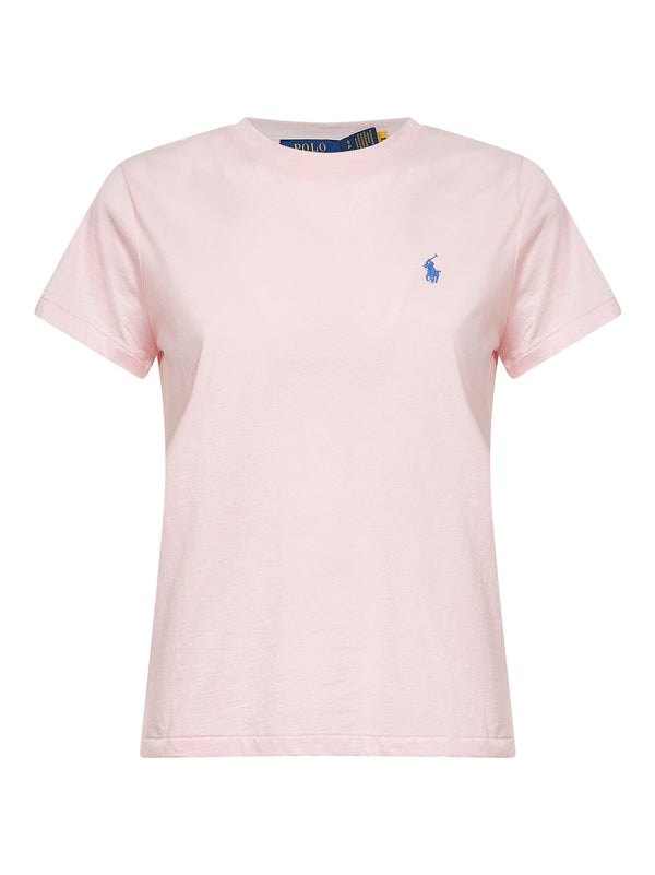 Classic-Fit Crewneck T-Shirt Pink Sand Cotton T-shirts & Jerseys