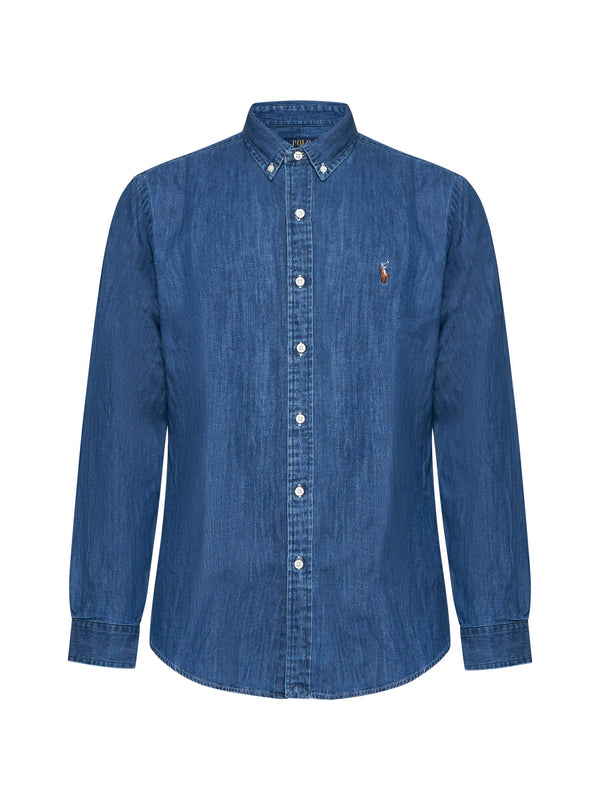 Denim Shirt Blue Cotton