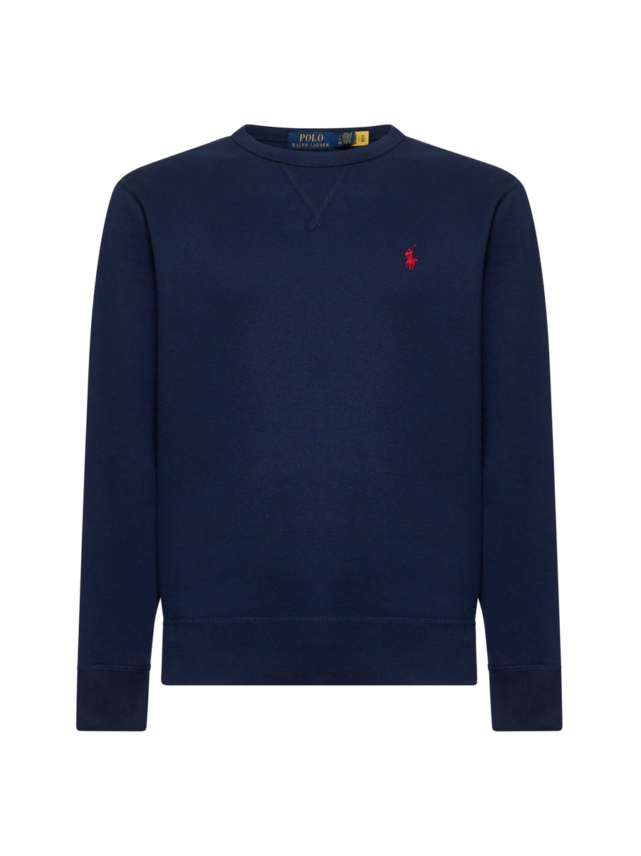 Sweatshirt Cotton-Blend Blue Sweatshirts