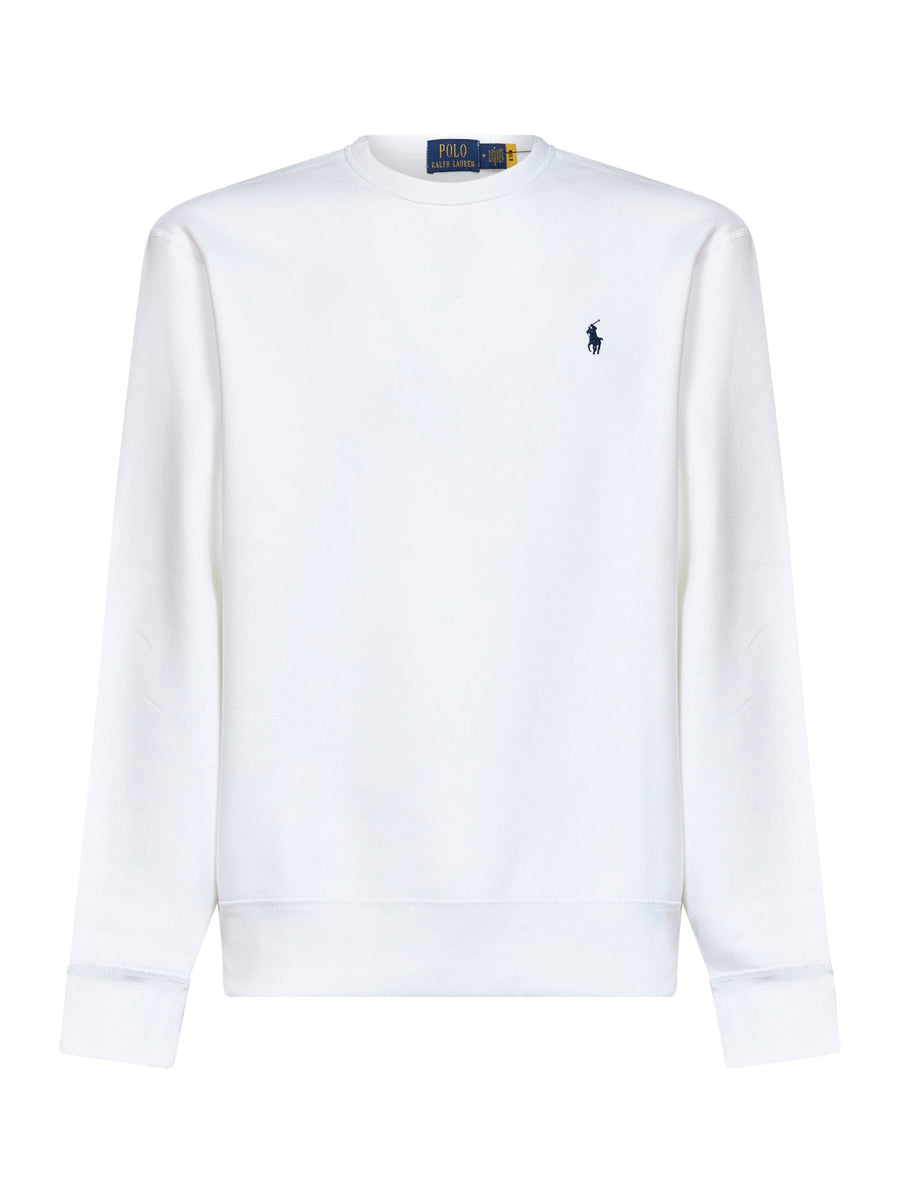 Sweatshirt White Cotton Blend Sweatshirts