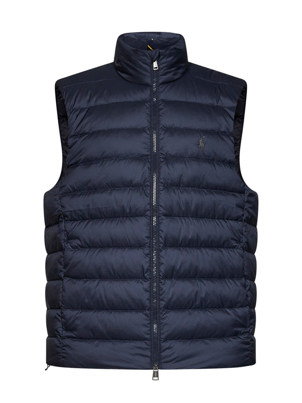 Packable Padded Vest The Colden Navy Blue Recycled Polyester & Down Jackets