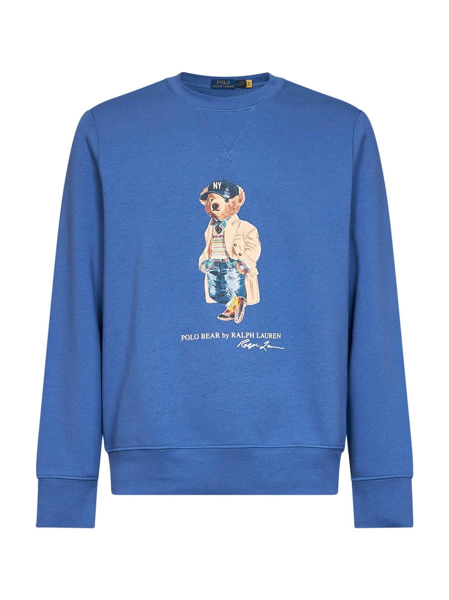 Sweatshirt Polo Bear Light Blue Cotton Sweatshirts