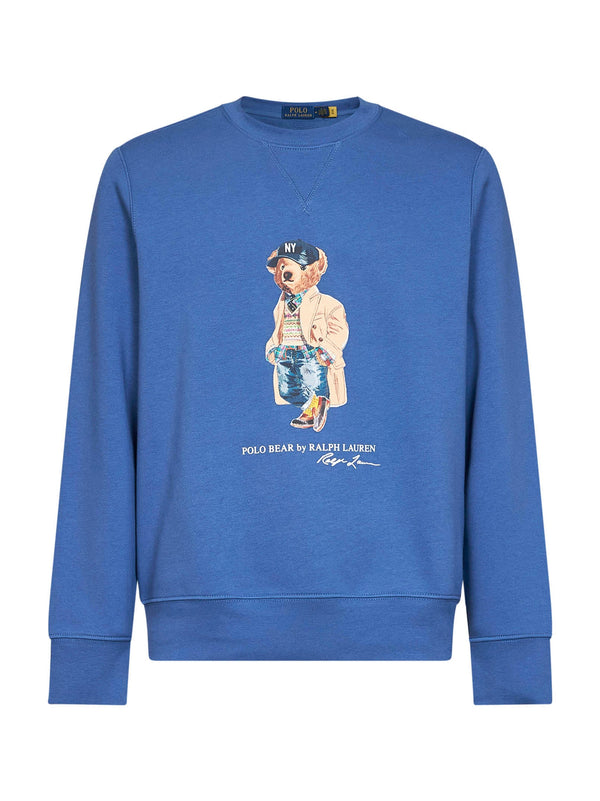 Sweatshirt Polo Bear Light Blue Cotton Sweatshirts