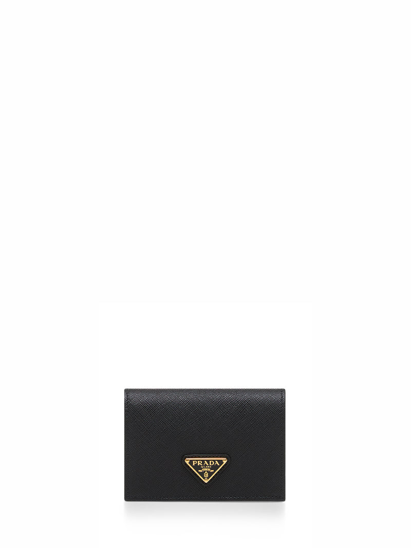 Wallet Saffiano Leather Black Calf & Purses