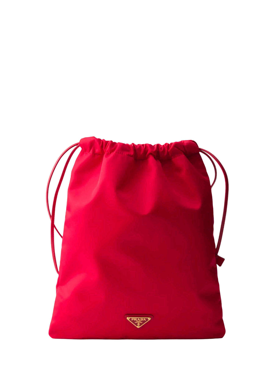 Pouch Bag Wish Red Re-Nylon Recycled Polyamide Shoulder