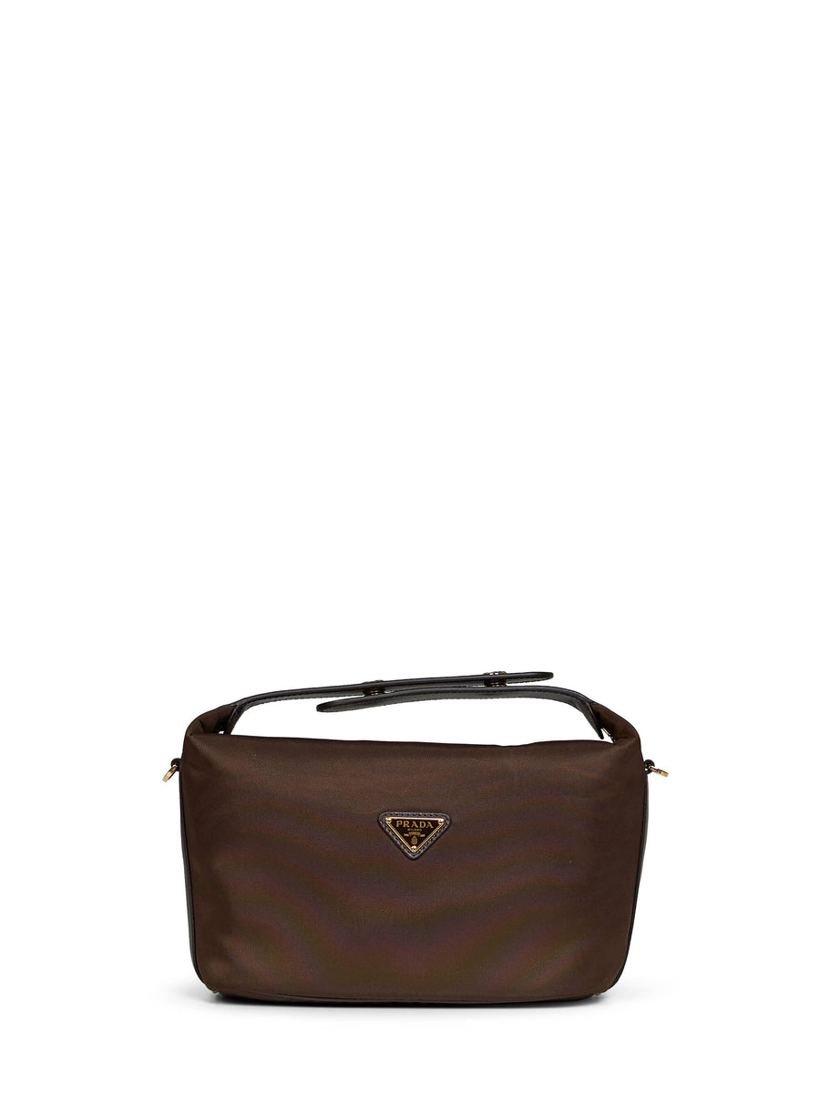 Handbag Chérie Mini Brown Recycled Polyamide Handbags