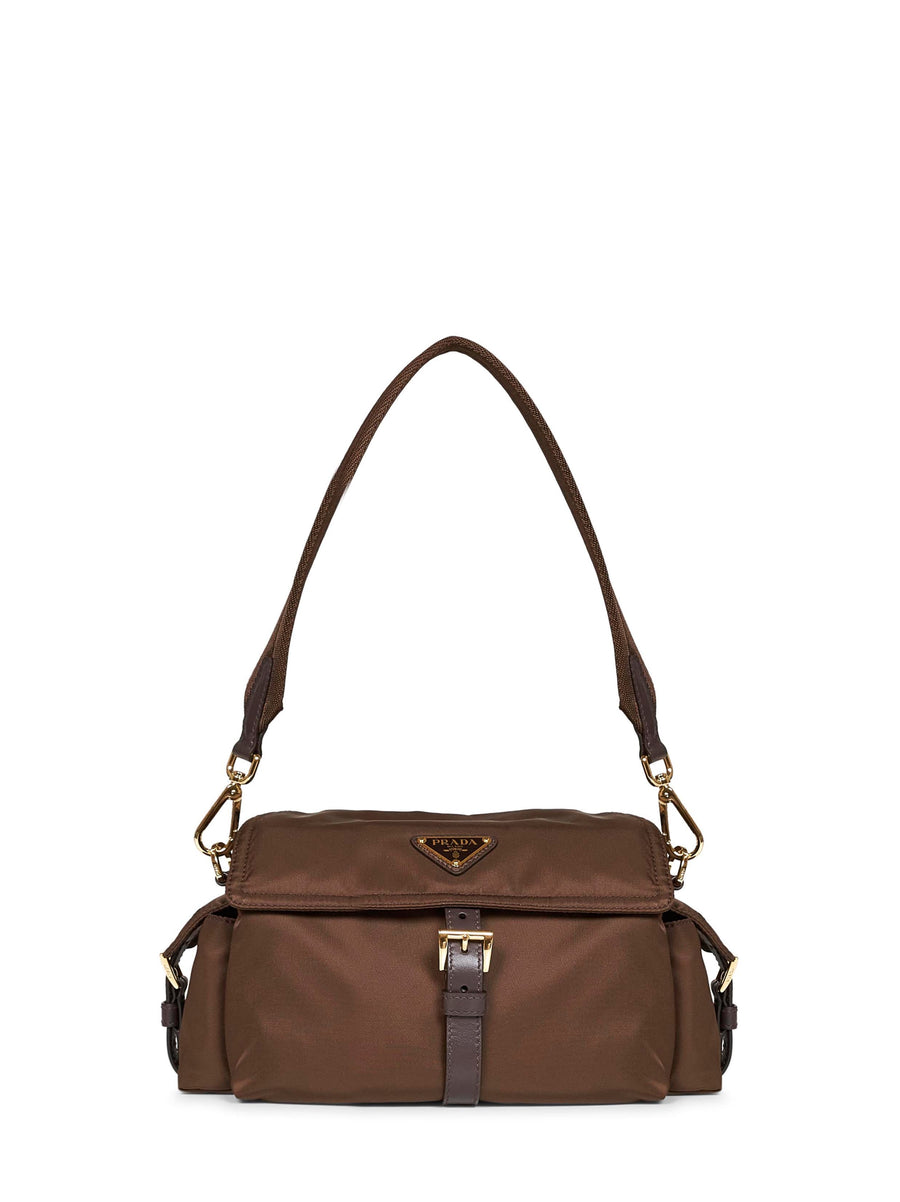 Shoulder Bag Explore Burnt Brown Recycled Polyamide Handbags