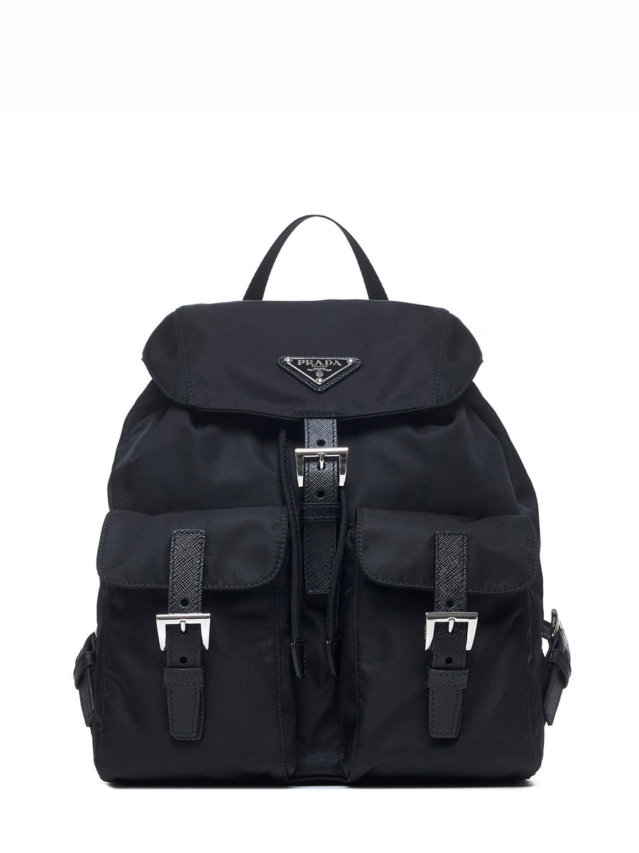 Re-Nylon Backpack Black Recycled Polyamide Backpacks