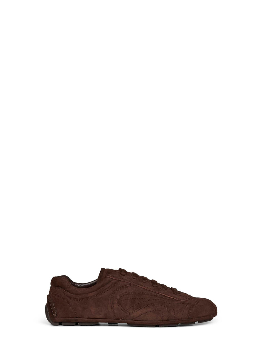 Sneakers Montecarlo Lambskin Dark Brown Trainers