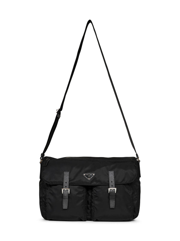 Crossbody Bag Black Recycled Polyamide Shoulder