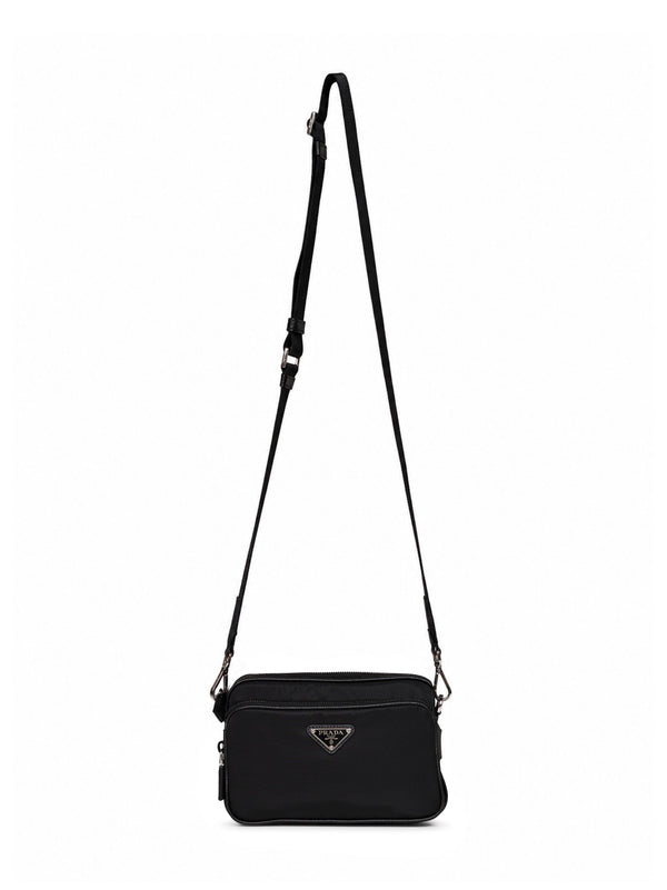 Crossbody Bag Black Recycled Polyamide Shoulder