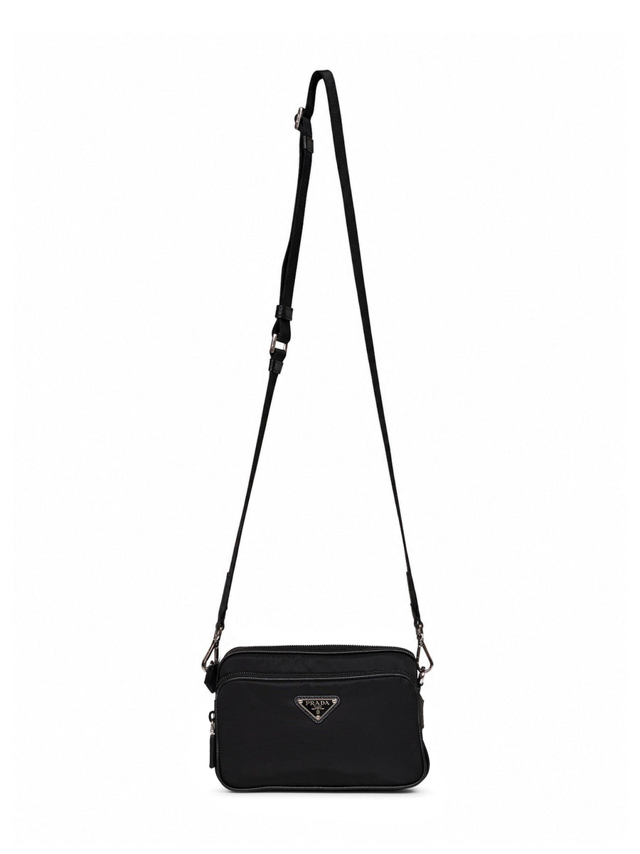 Crossbody Bag Black Recycled Polyamide Shoulder